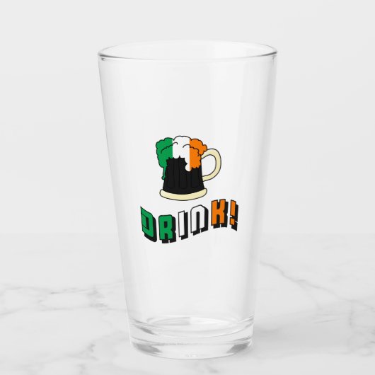 St Patricks Day Irish Beer Funny Pint Glas (Vorderseite)