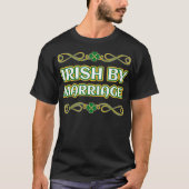 St Patricks Day Irish By Marriage Kleeblatt T-Shirt (Vorderseite)