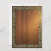 St Patricks Day Irish Celebration Birthday Party Einladung (Rückseite)