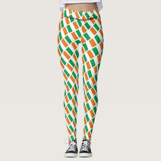 St Patrick's Day IRISH Christlich RUN IHRE EIGENE  Leggings (Vorderseite)