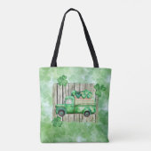 St. Patrick's Day Irish Clovers Vintag Truck Tasche (Rückseite)