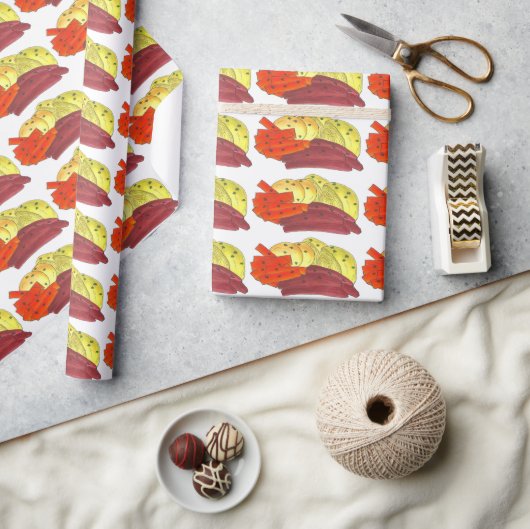 St. Patrick's Day Irish Corned Beef and Cabbage Geschenkpapier (Kunsthandwerk)