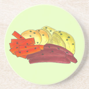 St. Patrick's Day Irish Corned Beef Cabbage Potato Untersetzer