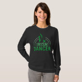 St Patricks Day Irish Dancer Lucky Tanzlehrer T-Shirt (Vorne ganz)