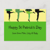 St Patrick's Day Irish Dancers' Legs Postkarte (Vorderseite)