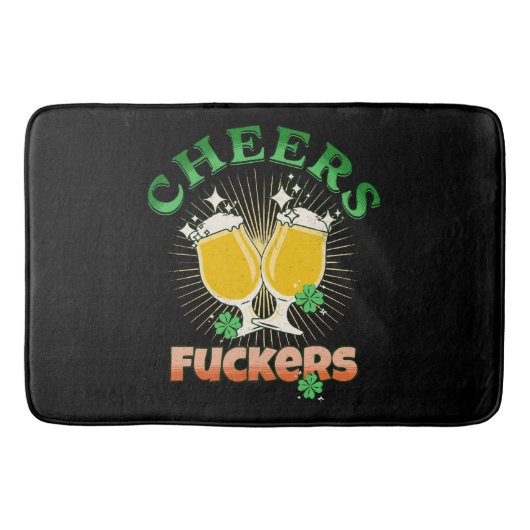 St Patricks Day Irish Drinkin Badematte (Vorderseite)