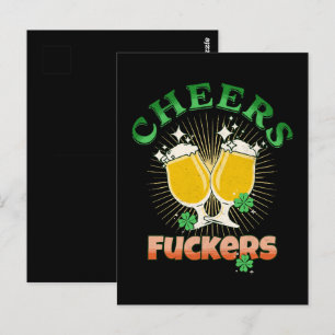 St Patricks Day Irish Drinkin Postkarte