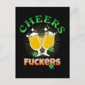 St Patricks Day Irish Drinkin Postkarte (Vorderseite)