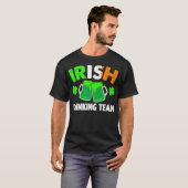 St Patricks Day IRISH DRINKING TEAM Irland Fahne T-Shirt (Vorne ganz)