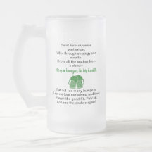 St. Patrick's Day Irish Drinking Toast Beer Tasse