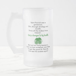 St. Patrick's Day Irish Drinking Toast Beer Tasse