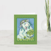 ST. PATRICK'S DAY IRISH EWE GREETING CARD Verse Karte (Vorderseite)