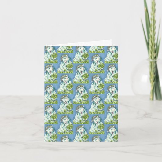 ST. PATRICK'S DAY IRISH EWE GREETING NOTE CARD B KARTE (Vorderseite)