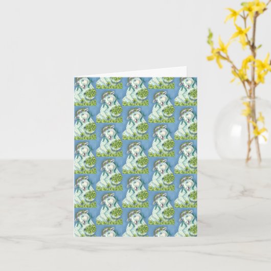 ST. PATRICK'S DAY IRISH EWE GREETING NOTE CARD B KARTE (Gelbe Blume)