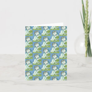 ST. PATRICK'S DAY IRISH EWE GREETING NOTE CARD B KARTE