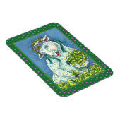 ST. PATRICK'S DAY IRISH EWE, SHEEP & KLEEBLATTS MAGNET (Rechte Seite)