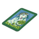 ST. PATRICK'S DAY IRISH EWE, SHEEP & KLEEBLATTS MAGNET (Linke Seite)