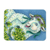 ST. PATRICK'S DAY IRISH EWE, SHEEP & KLEEBLATTS MAGNET (Horizontal)