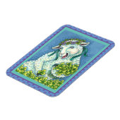 ST. PATRICK'S DAY IRISH EWE, SHEEP & KLEEBLATTS MAGNET (Linke Seite)