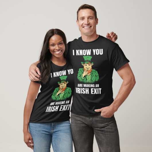 St Patricks Day Irish Exit St Patricks T-Shirt (Unisex)