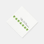 St Patricks Day Irish Familienname Paper Napkin Serviette (Ecke)