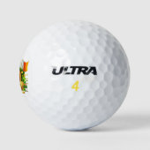 St. Patrick's Day Irish Flag and Kleeblatt Golfball (Logo)