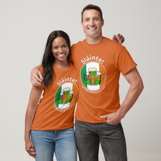 ST PATRICKS DAY Irish Flag Beer Unisex T-Shirt (Unisex)
