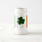 St. Patrick's Day Irish Flag Kleeblatt Ireland Bee Bierglas (Mittel)