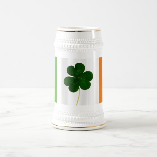 St. Patrick's Day Irish Flag Kleeblatt Ireland Bee Bierglas (Mittel)