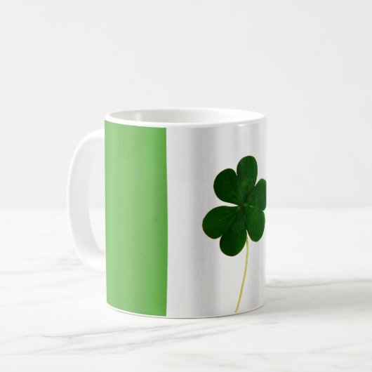 St. Patrick's Day Irish Flag Kleeblatt Irland Kaffeetasse (Vorderseite Links)
