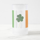 St. Patrick's Day Irish Flag Kleeblatt Irland Tass Mattglas Bierglas (Mittel)