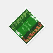 St. Patrick's Day Irish Flag Kleeblatt Napkins Serviette (Ecke)