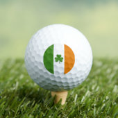 St Patrick's Day Irish Flag mit Kleeblatt Clover Golfball (Insitu T-Shirt)