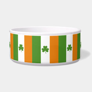 St Patrick's Day Irish Flag mit Kleeblatt Clover Napf