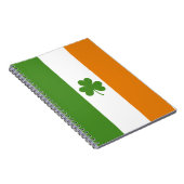 St Patrick's Day Irish Flag mit Kleeblatt Clover Notizblock (Rechte Seite)