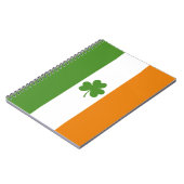 St Patrick's Day Irish Flag mit Kleeblatt Clover Notizblock (Linke Seite)