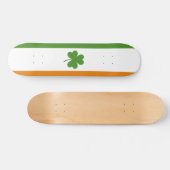 St Patrick's Day Irish Flag mit Kleeblatt Clover Skateboard (Horizontal)
