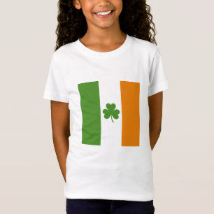 St Patrick's Day Irish Flag mit Kleeblatt Clover T-Shirt