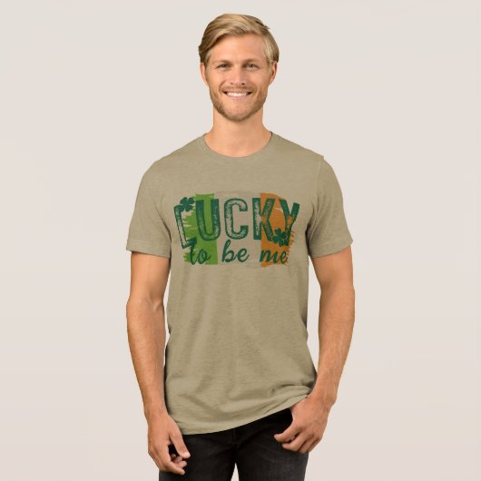 St. Patrick's Day Irish Flag T - Shirt (Vorderseite voll)