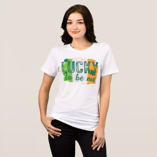 St. Patrick's Day Irish Flag T - Shirt (Vorderseite voll)