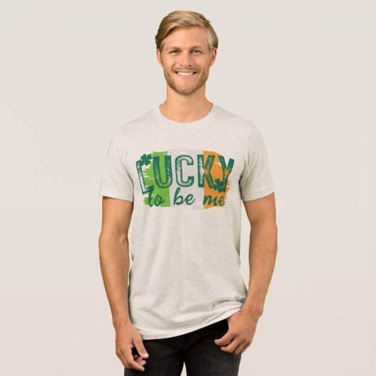 St. Patrick's Day Irish Flag T - Shirt (Vorderseite voll)