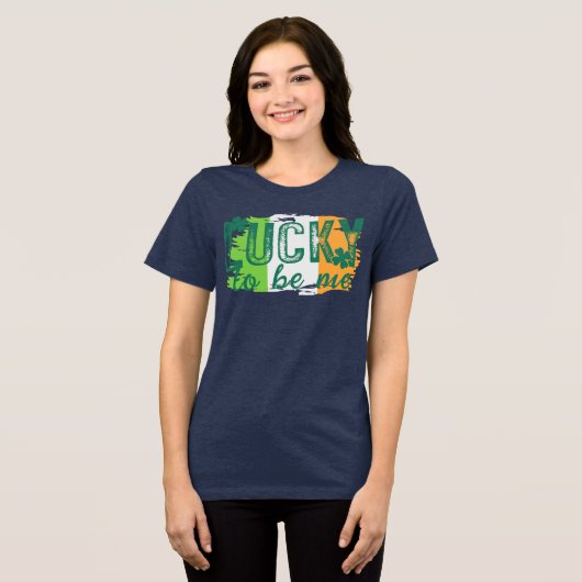St. Patrick's Day Irish Flag T - Shirt (Vorderseite voll)