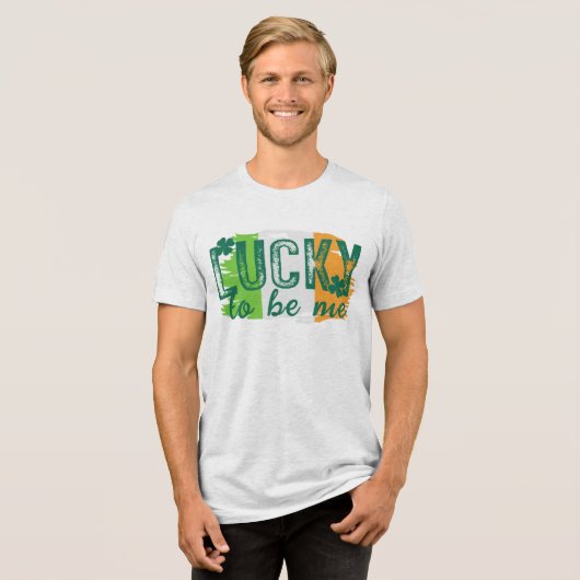 St. Patrick's Day Irish Flag T - Shirt (Vorderseite voll)