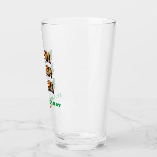 St Patricks Day Irish Funny Drink Beer Pint Glas (Links)