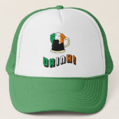 St Patricks Day Irish Funny Niedlich Drink Beer Truckerkappe (Vorderseite)