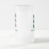 St Patricks Day Irish Funny Niedlich Drinks Mattglas Bierglas (Mittel)