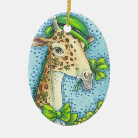 St. Patrick's Day IRISH GIRAFFE CHRISTMAS ORNAMENT (Vorne)