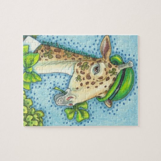 St. Patrick's Day IRISH GIRAFFE & KLEEBLATTS PUZZL Puzzle (Horizontal)