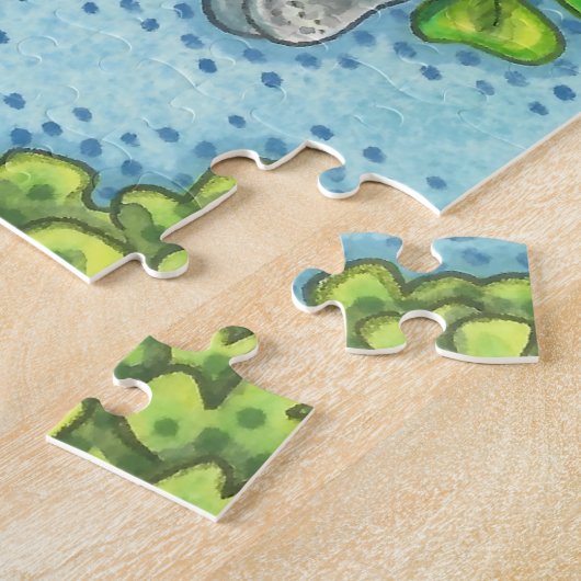 St. Patrick's Day IRISH GIRAFFE & KLEEBLATTS PUZZL Puzzle (Seite)