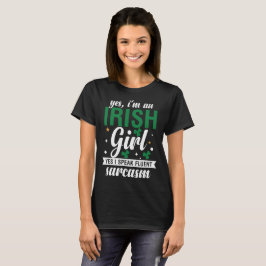 St Patricks Day, Irish Girl Cooler T - Shirt